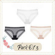 Floral Lace Women Briefs | Pack of 3  Sexy Brief Women Underwear Collection | Panties Collection Perfect Lingerie for Her